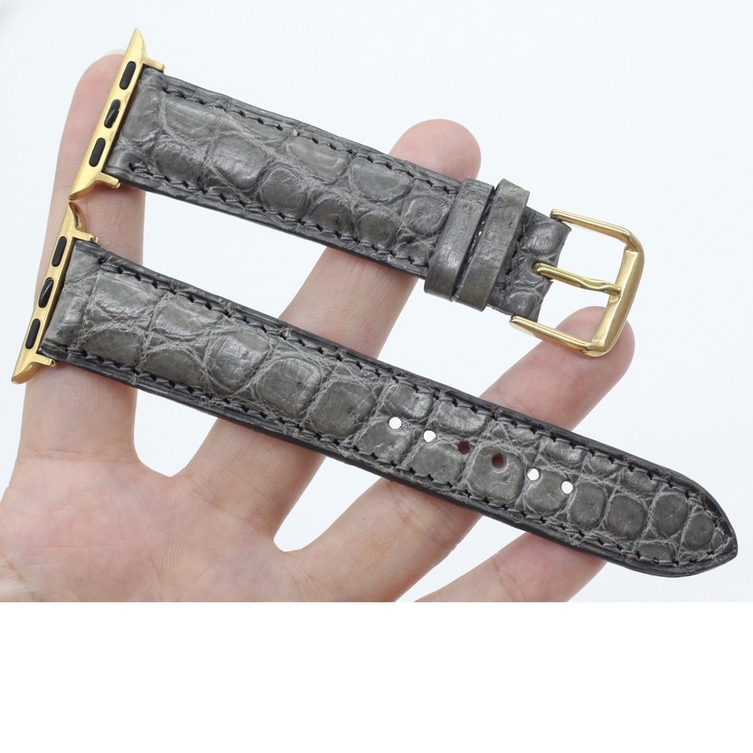 [Vân Bông] Dây Đeo Thay Thế  Apple Watch, Dây Đồng Hồ  Apple Watch Da Cá Sấu Phù Hợp Với Các Dòng Series 2,3,4,5,6,7,SE