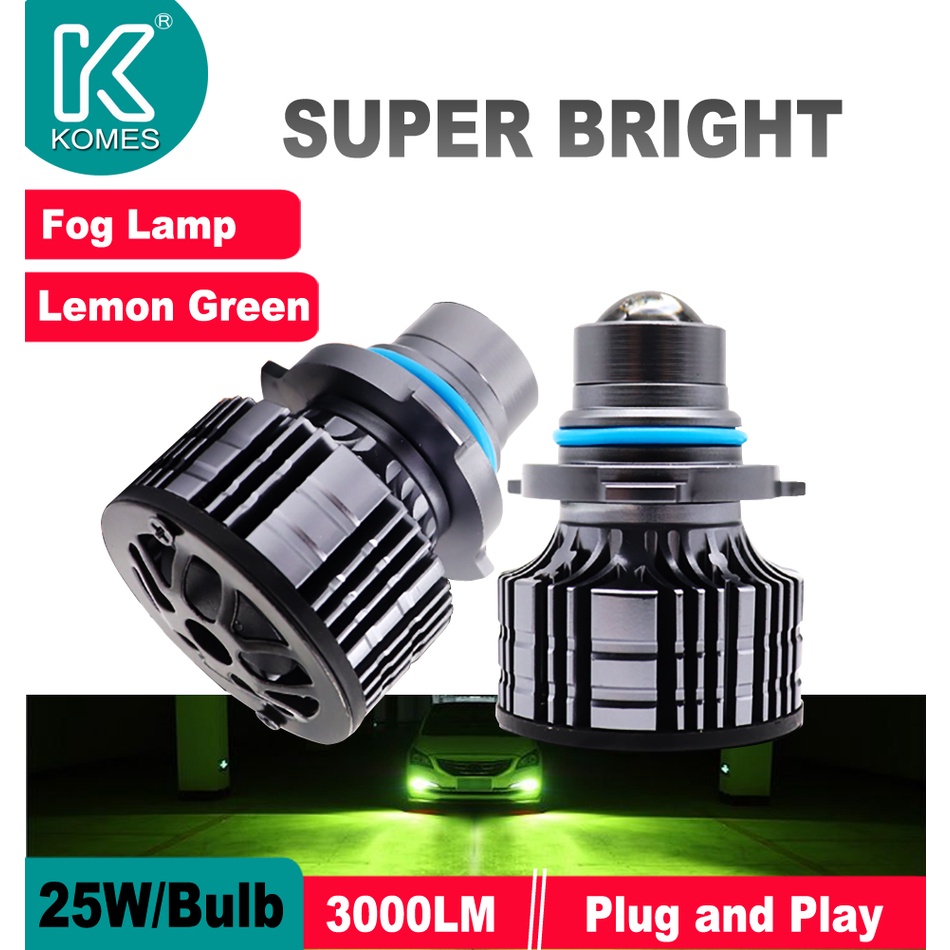 Set 2 Đèn Pha Sương Mù 25W / 3000LM H11 / 9005 / 9006 Siêu Sáng Dành Cho Ô Tô