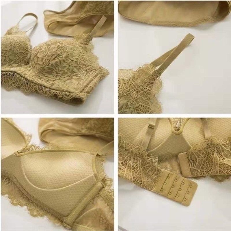 Bộ Đồ Lót Không Gọng Phối Ren Quyến Rũ Thời Trang Dành Cho Nữ