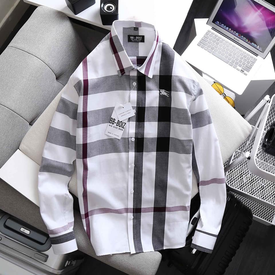 ÁO SƠ MI CARO BURBERRY TAY DÀI BIG SIZE NAM