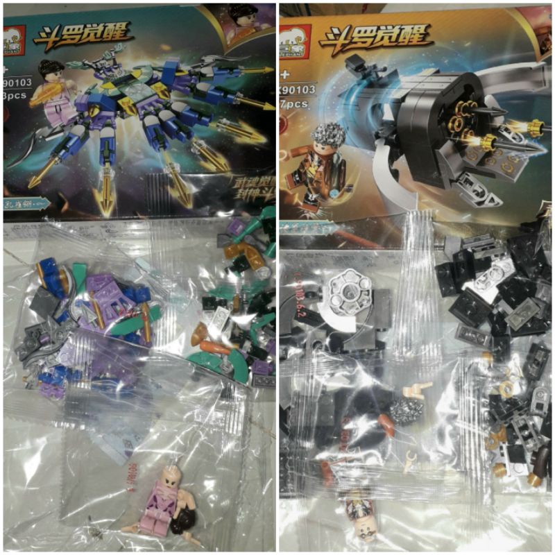 Lắp ráp 1 hộp Chiến Thần kiếm 90103 có trên 100 chi tiết