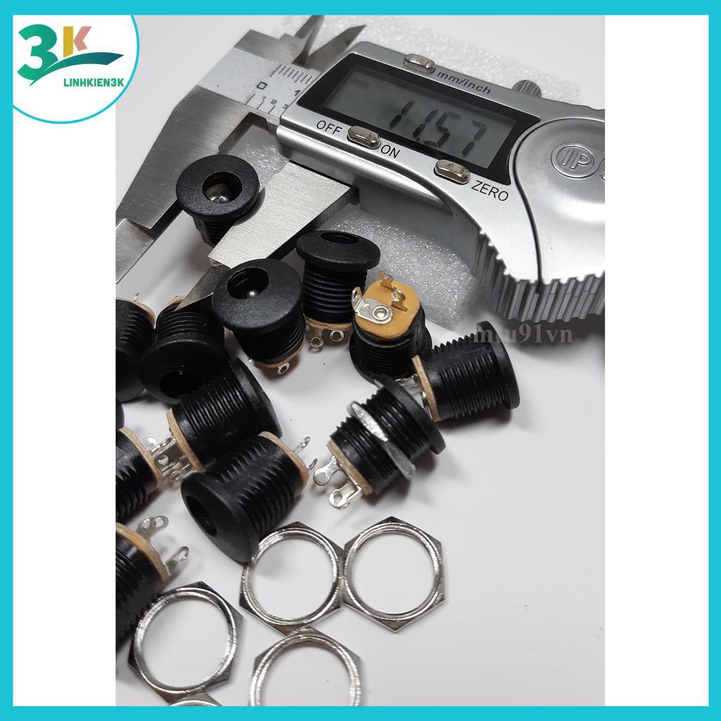 Jack Nguồn DC-022 5.5*2.1mm có ren ốc