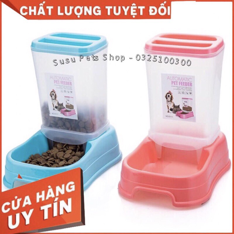 Bát Ăn Tự Động Hình Hộp Cho Chó Mèo 350ml