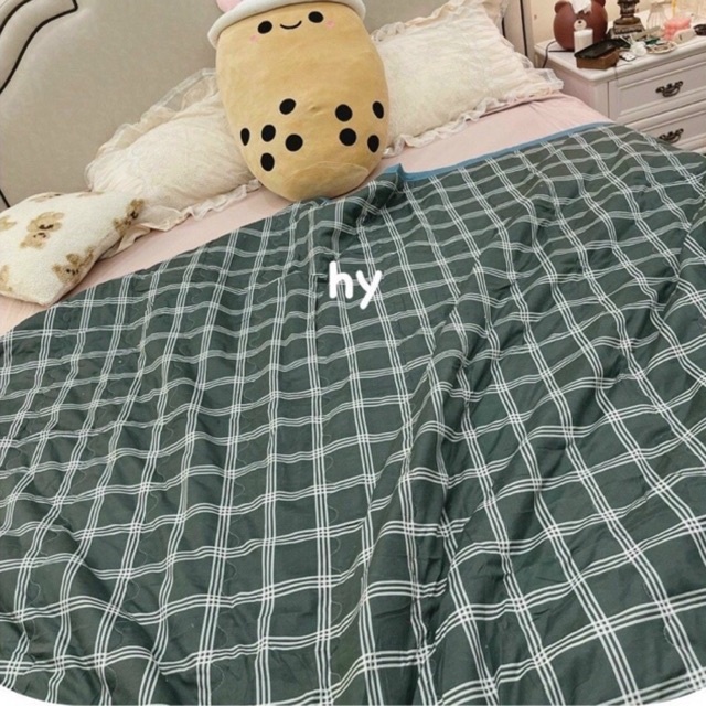 Chăn hè muji chất đũi mát mẻ ngày hè kích thước 1,8x2m, chăn đi học, đi làm