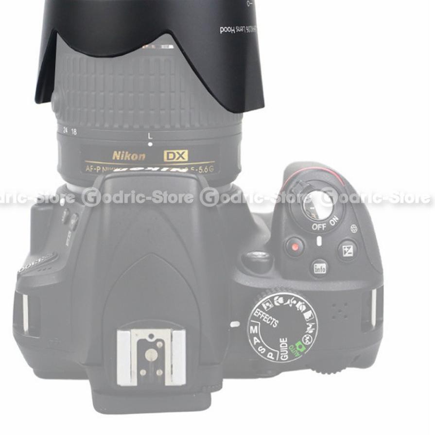 Loa Che Nắng Hb-n106 Cho Ống Kính Nikon Af-p Dx Nikkor 18-55mm F / 3.5-5.6g Vr / G Bayonet Hbn106 Kfd6.......