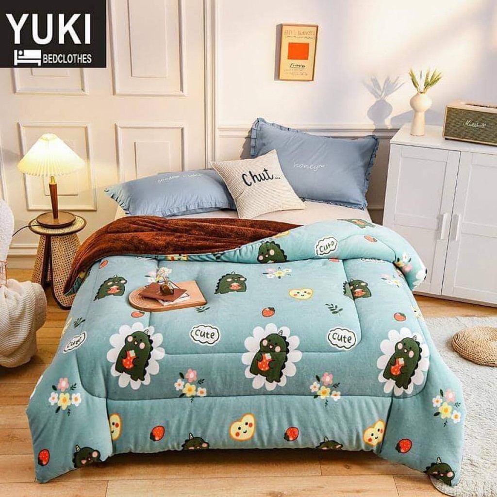 [Có Sẵn Nhận Ngay] Chăn Lông Cừu YUKI Hàng Về Đón Gió Mùa | BigBuy360 - bigbuy360.vn