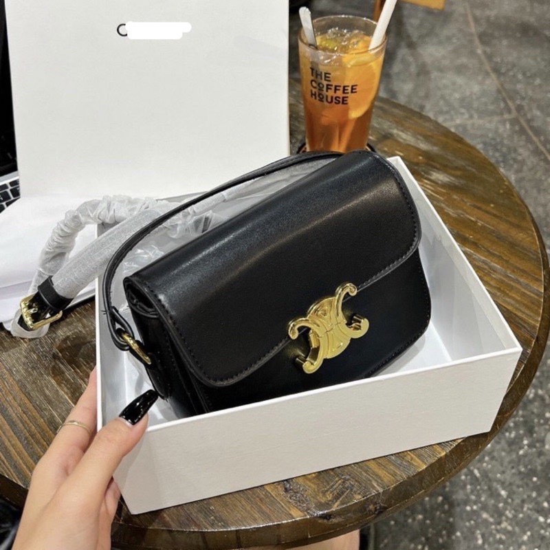 Túi Xách Đeo Chéo, Đeo Vai Ce lin sz 18cm  Thiết Kế Đơn Giản Thời Trang Vintage Hàn Quốc