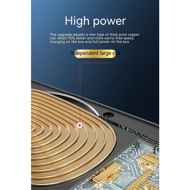 Giá Đỡ Điện Thoại Kiêm Sạc Không Dây Cảm Ứng 15W Cho Xe Hơi