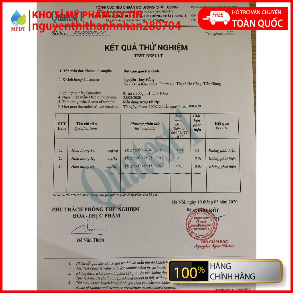 (Sỉ spa 1kg) Bột cám gạo trà xanh,ủ trắng trà xanh,rửa mặt và tắm trắng body chính hãng. | BigBuy360 - bigbuy360.vn