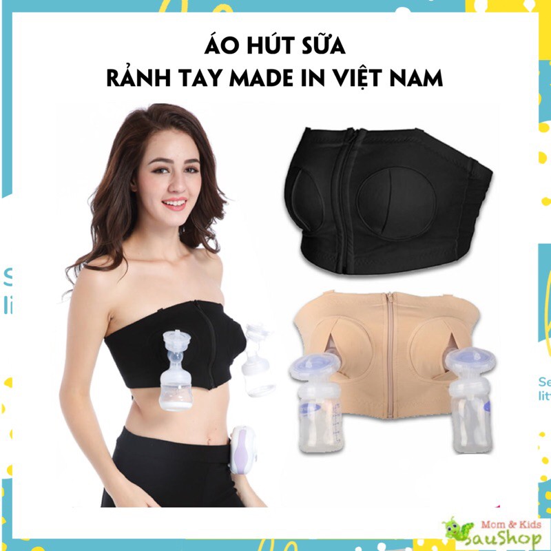 Áo Hút Sữa Rảnh Tay, Áo Vắt Sữa Cho Máy Hút Sữa Điện Đôi Free size Giúp Mẹ Rảnh Tay Có Thời Gian Nghỉ Ngơi Lướt Wed