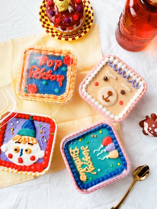 Set 10 Hộp Đựng Bánh Macaron Phong Cách Vintage Hàn Quốc