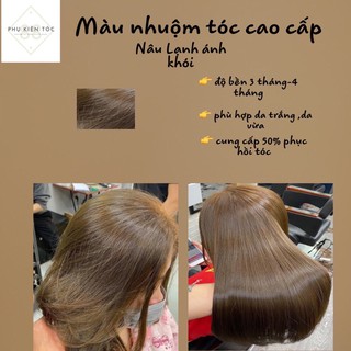 Thuốc nhuộm nâu lạnh / Thuốc nhuộm phục hồi + oxi