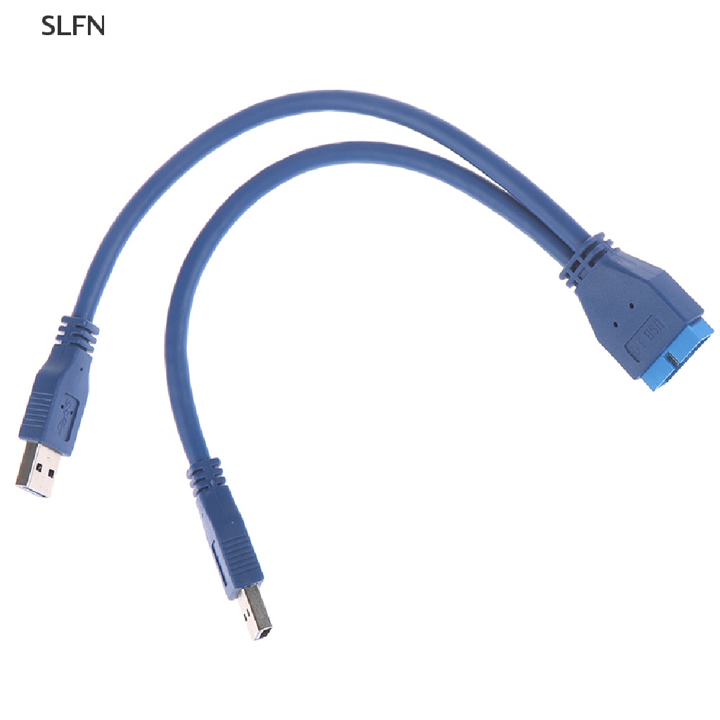 Cáp ChuyểN ĐổI 2 CổNg USB 3.0 Sang ĐầU CắM 20 Pin