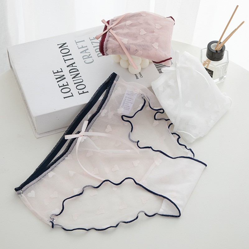 Quần Lót Cotton Viền Ren Quyến Rũ Cho Nữ