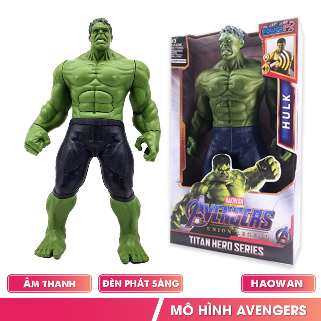 Đồ chơi mô hình 12 nhân vật siêu anh hùng Avengers có nhạc và đèn