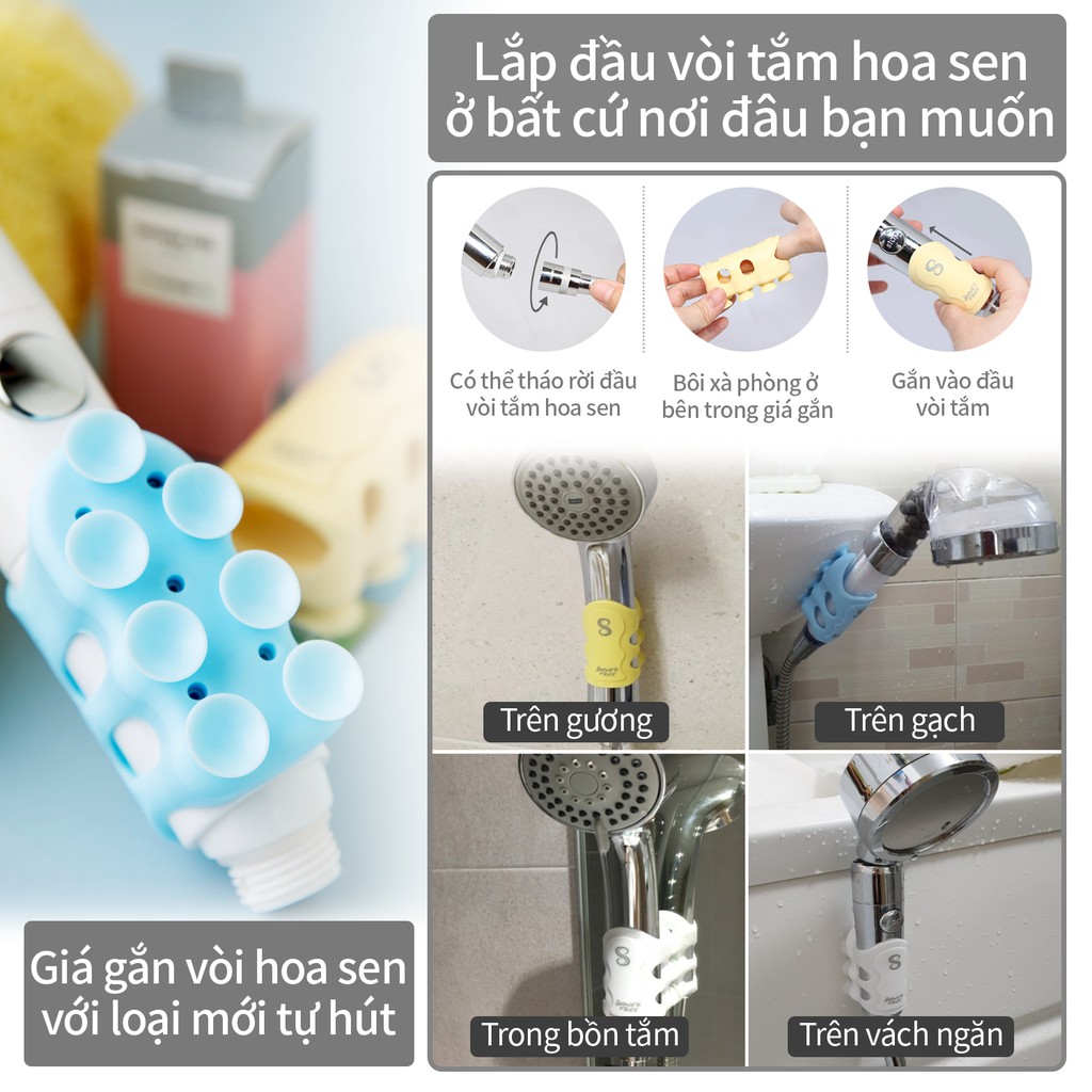 ShowerFree – Phần đế giữ tay sen kiểu mới – phần đế giữ có thể dịch chuyển từ nơi này ra nơi khác, có thể gắn vào nhiều vị trí như giá đỡ treo tường, phòng tắm, phụ kiện RV - Khuyên dùng cho trẻ sơ sinh, trẻ nhỏ, thú cưng - tắm vòi , sản phẩm từ Hàn Quốc