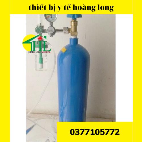 Bình Oxy Y Tế, Bình Thở Oxy Các Loại 5 lit, 8 lít, 40 Lít Đã Đầy Khí Oxy Nguyên Chất 99% Chỉ Hoả Tốc Nội Thành