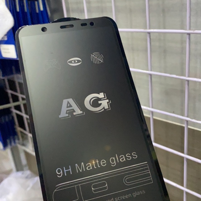 SAMSUNG A6 PLUS /J8 _Kính cường lực nhám chống vân tay hỗ trợ chơi game