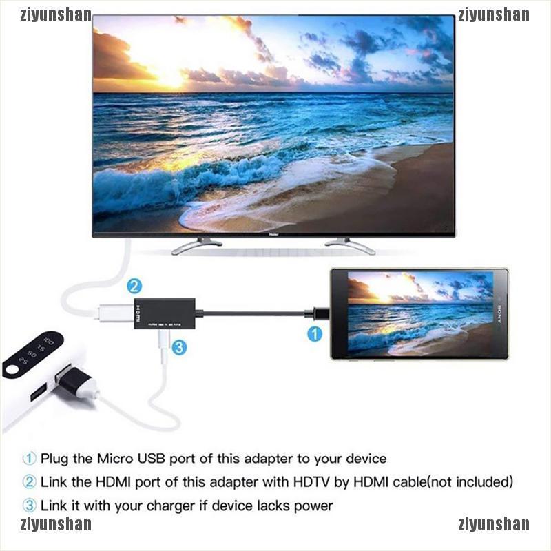 Cáp Chuyển Đổi Micro Usb Sang Hdmi Cho Điện Thoại Thông Minh Hd Tv | BigBuy360 - bigbuy360.vn