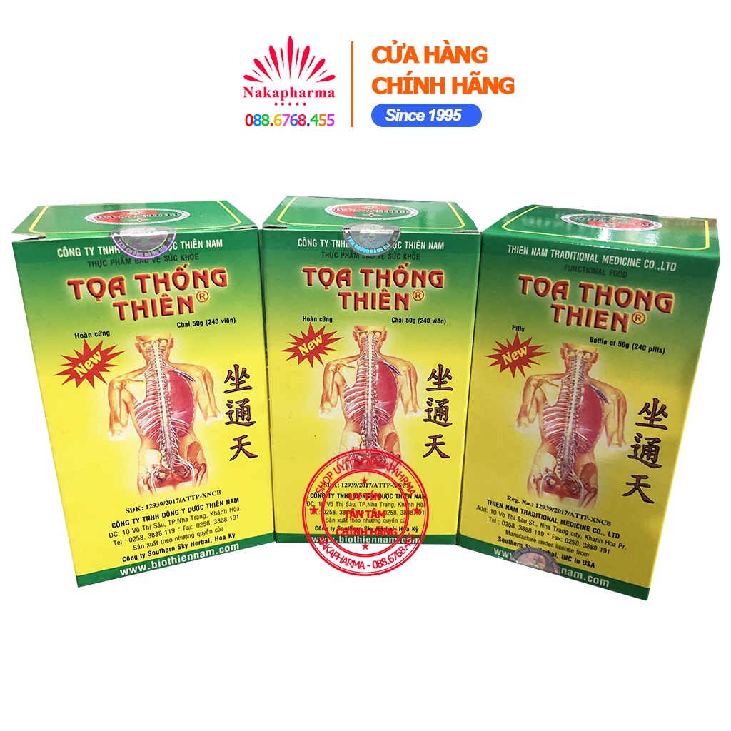 Tọa Thống Thiên – Giảm đau thần kinh tọa, phong hàn thấp, gai cột sống, thoái hóa cột sống, đau lưng vai