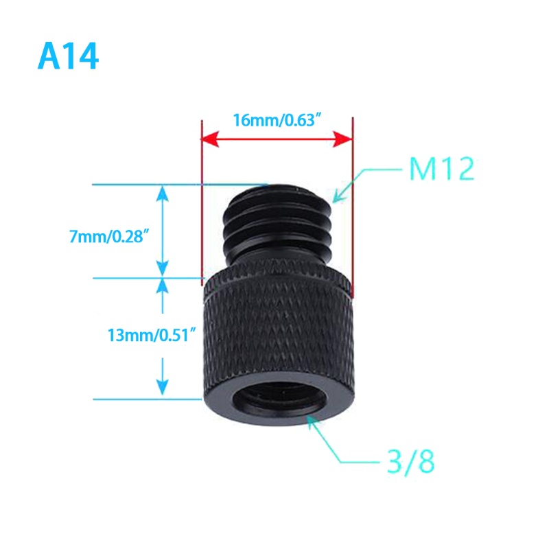 Bộ 2 Ốc Vít Chuyển Đổi 3 8 Sang M6 M8 M10 M12 Chuyên Dụng Cho Giá Ba Chân Máy Chiếu DSLR