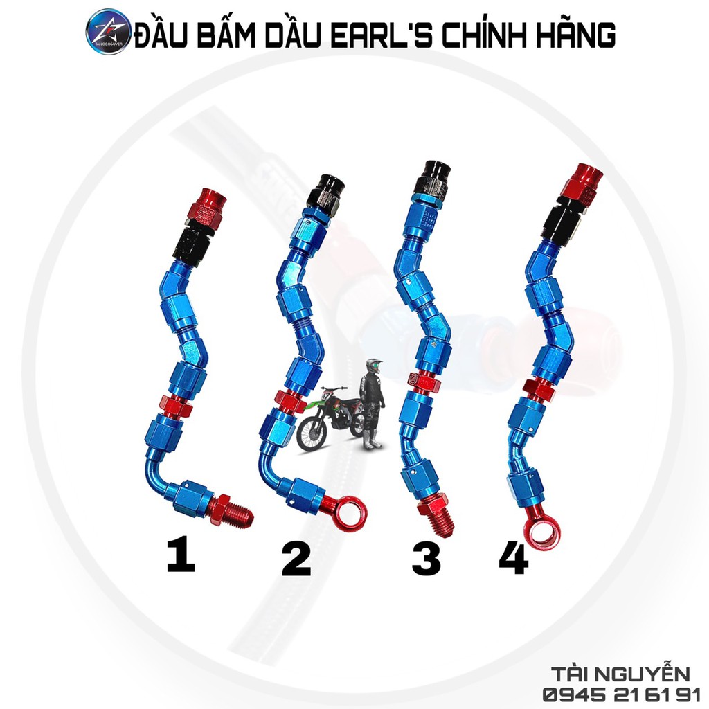 DÂY DẦU THÁI ĐẦU HEL ZIN - ĐẦU BẤM EARL'S CHÍNH HÃNG