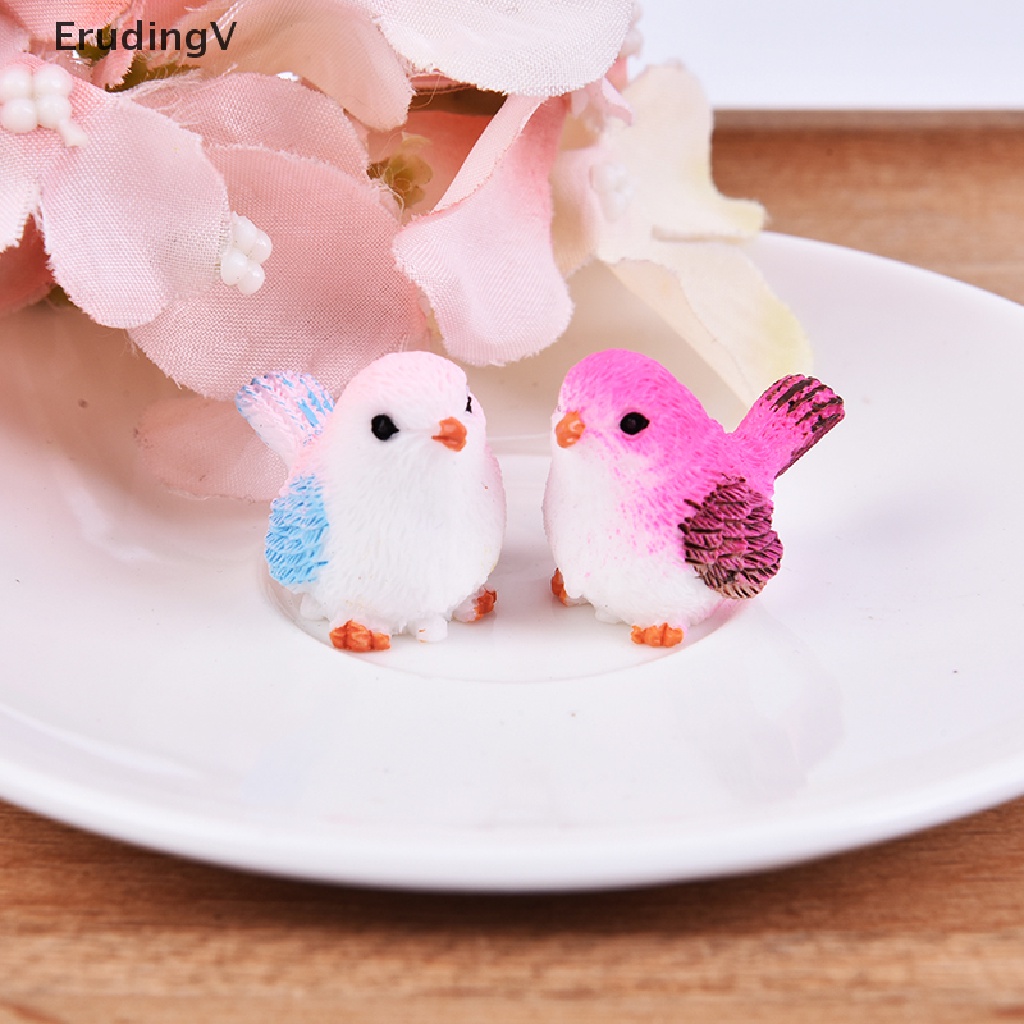 Mô Hình Chú Chim Hoạt Hình Mini Trang Trí Sân Vườn