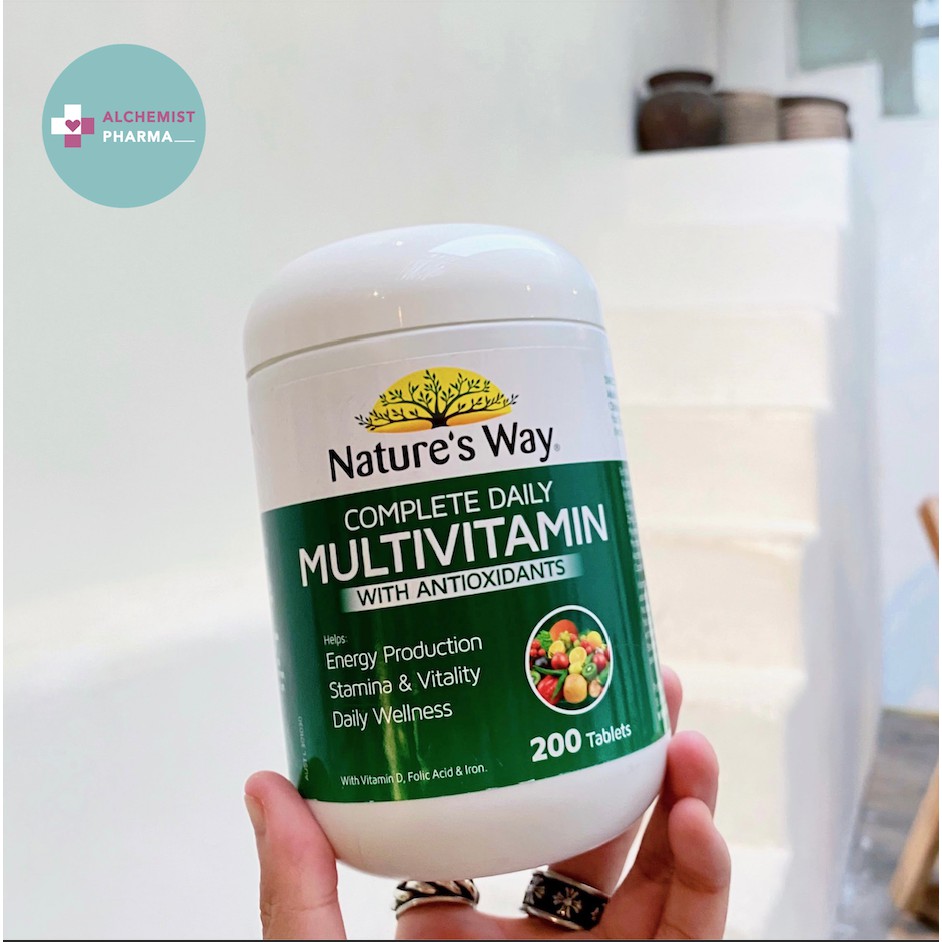 VIÊN UỐNG VITAMIN TỔNG HỢP NATURE'S WAY COMPLETE DAILY MULTIVITAMIN ÚC 200 VIÊN