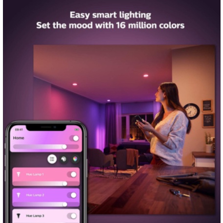 Philips Hue GU10 White and Color Ambiance, đèn chiếu điểm 16 triệu màu