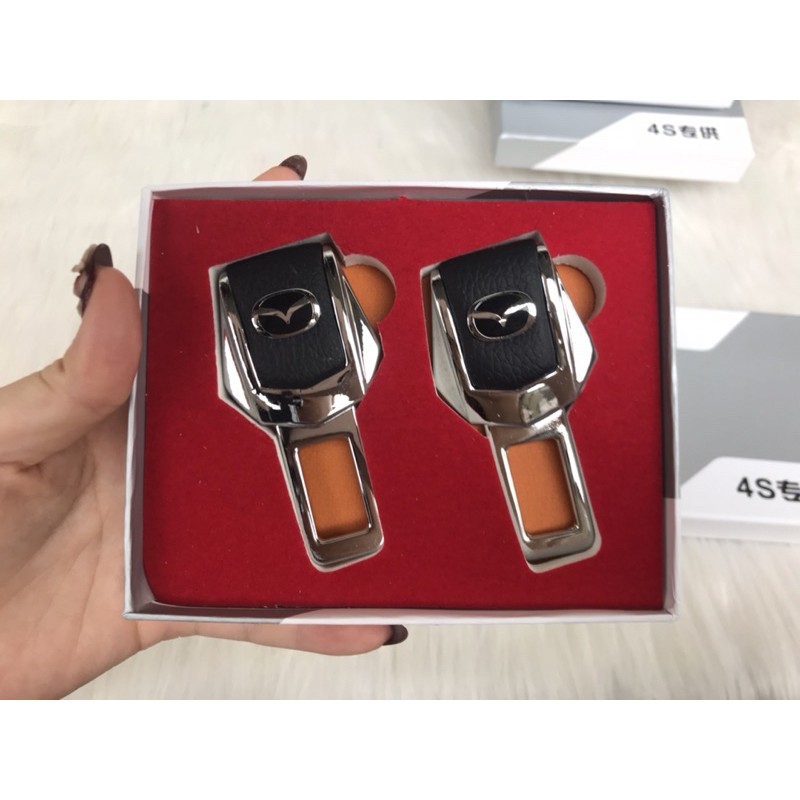 BỘ 2 CHỐT CẮM ĐAI AN TOÀN Ô TÔ-INOX KHÔNG GỈ
