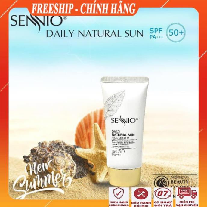 [FreeShip - MUA 1 ĐƯỢC 2] Kem chống nắng kiềm dầu nâng tông da sennio/Kem chống nắng cho da dầu, da mụn, nám cao cấp