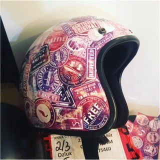 Sticker Galaxy dán keo xe laptop nón bảo hiểm chống thấm khổ A4