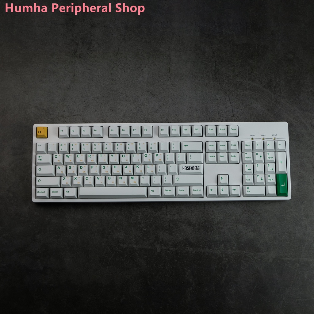 Bàn Phím Cơ Humha Heisenberg 142 Phím Chất Liệu PBT Nhuộm Màu Xinh Xắn