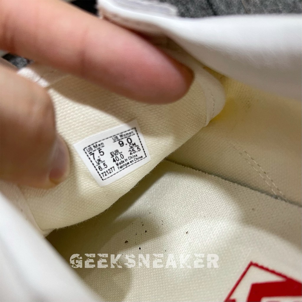 [GeekSneaker] Giày Vans Style 36 Marshmallow Racing Red - Viền Đỏ