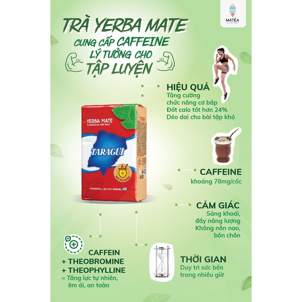 Combo Trà Yerba Mate Vị Truyền Thống và Bầu Bombilla Vân Gỗ | BigBuy360 - bigbuy360.vn