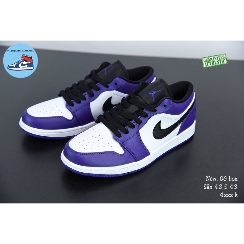 Giày Nike Air Jordan 1 Low Court Purple White (chính hãng)