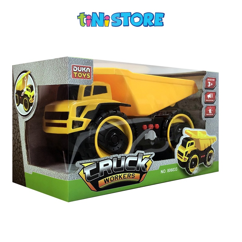 tiNiStore-Đồ chơi xe công trường có nhạc và đèn tiNiToy DK81097