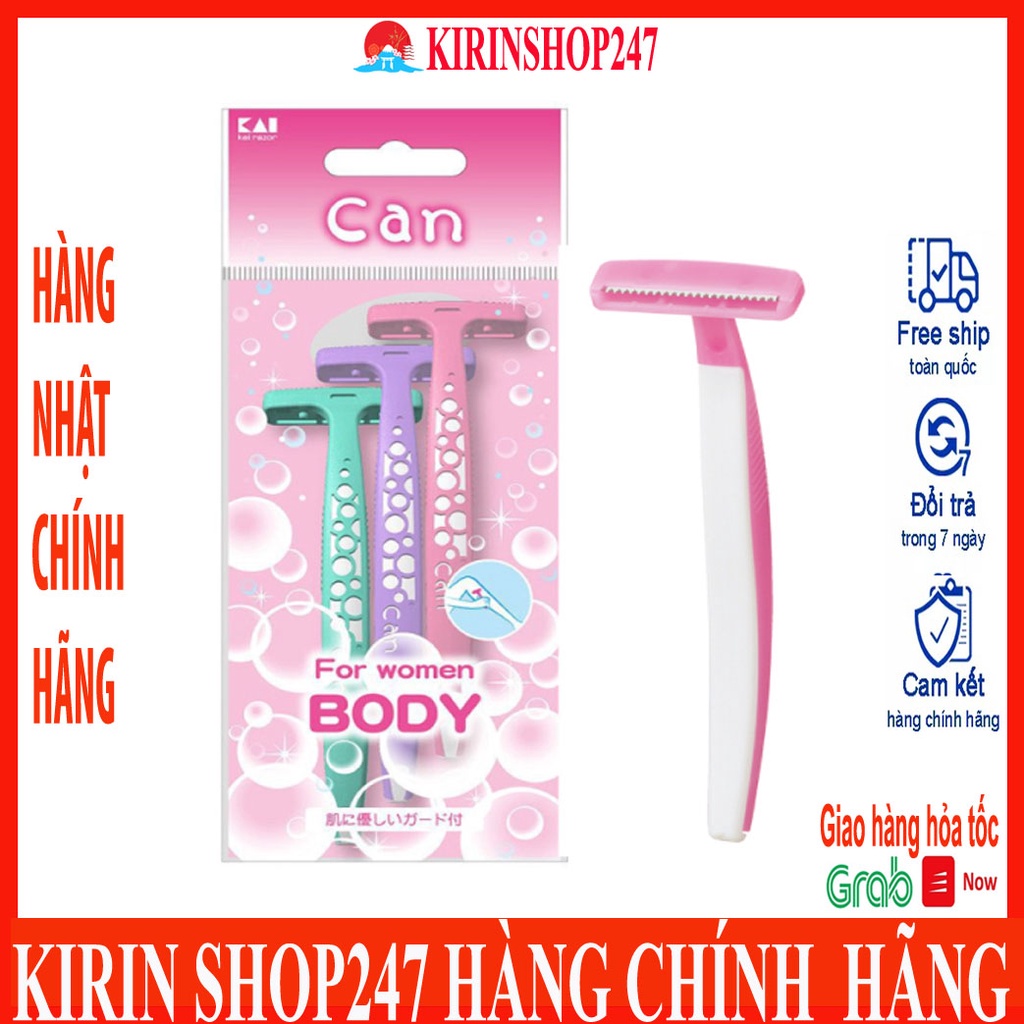 Set 3 dao cạo cho nữ CAN KAI Made in Japan