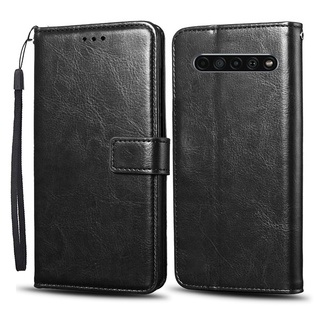 Ốp Lưng Da Nắp Gập Cho Điện Thoại LG V60 ThinQ 5G