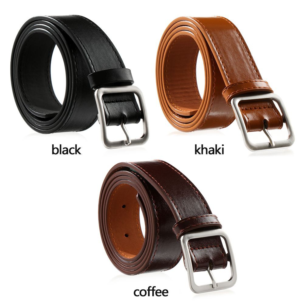 Okdeals Thắt Lưng Da PU Khóa Vuông Nhiều Màu Sắc Phong Cách Vintage Sang Trọng Dành Cho Nữ