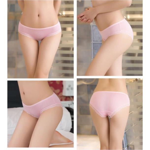 [Giá sỉ] Set 5- 10 Quần Lót Modal Cotton Viền Ren