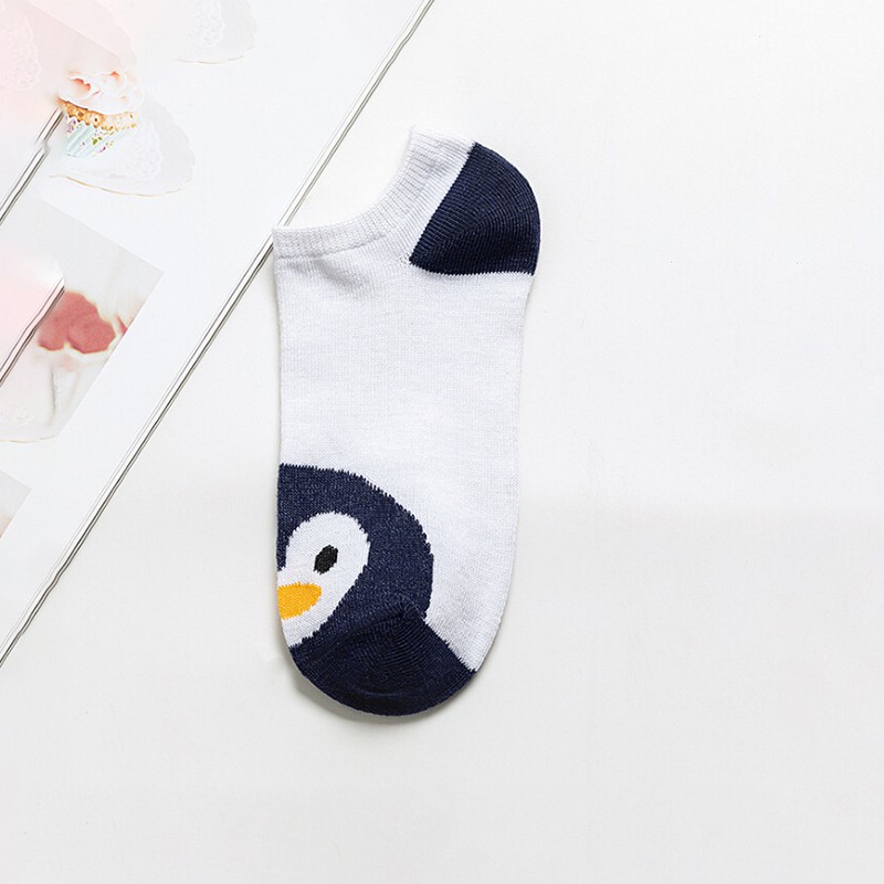 FAVN bless Women Comfortable Stripe Cotton Sock Slippers Short Ankle Socks glory