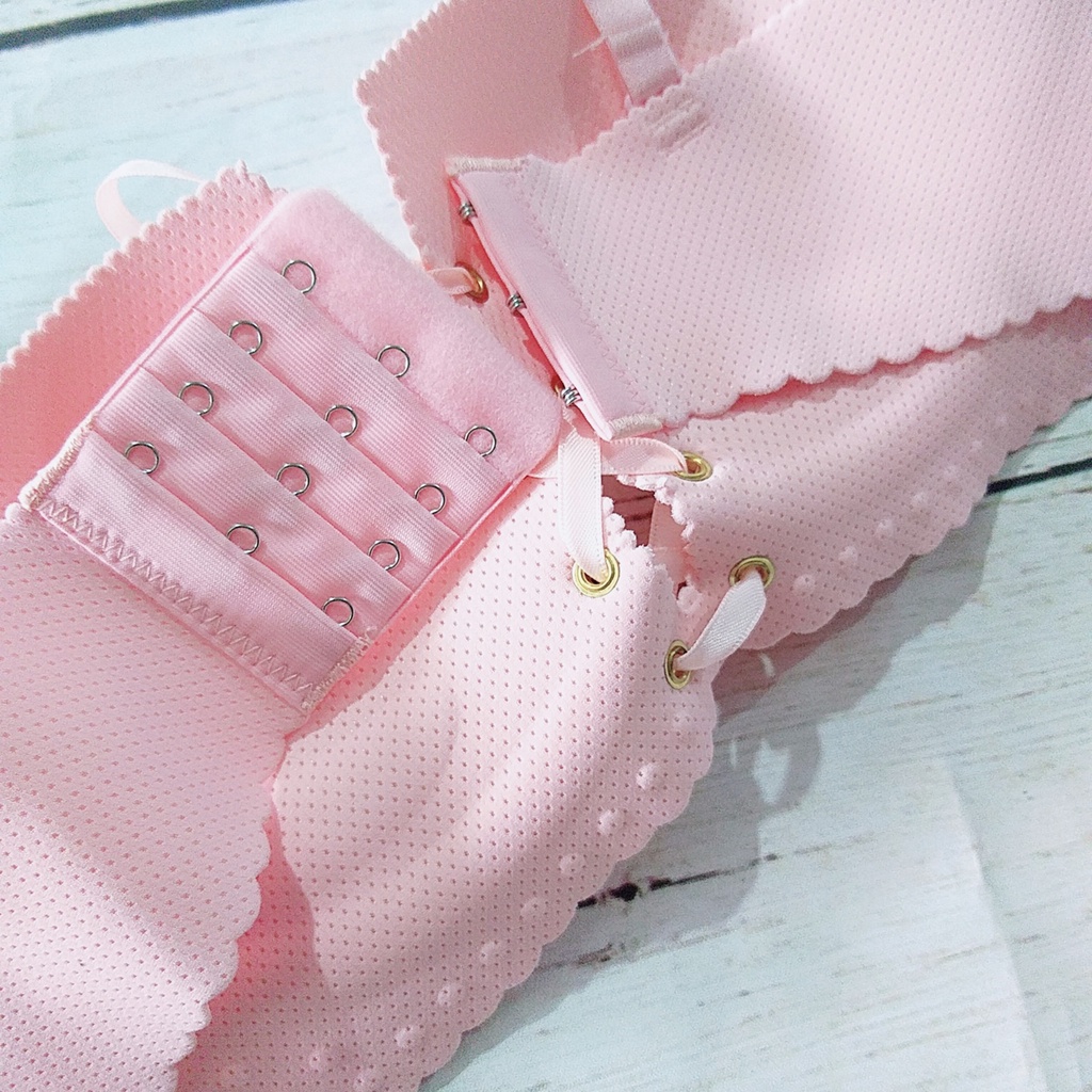 Áo lót cup ngực dây rút chống tụt mặc áo váy hở vai KIMCHIBIKINI bra nữ thông hơi nâng ngực tạo khe cao cấp AL036