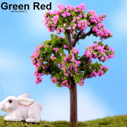 Mô hình cây cối thu nhỏ nhiều màu sắc xinh dùng trang trí vườn