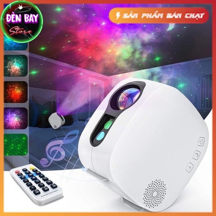 Đèn Thiên Hà V2 Chiếu Bầu Trời Sao Version 2 Galaxy Kết Hợp Loa Bluetooth Dùng Cho Phòng Ngủ