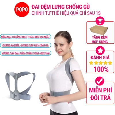 Đai chống gù lưng POPO BC88 chỉnh tư thế thẳng cột sống dành cho nam và nữ