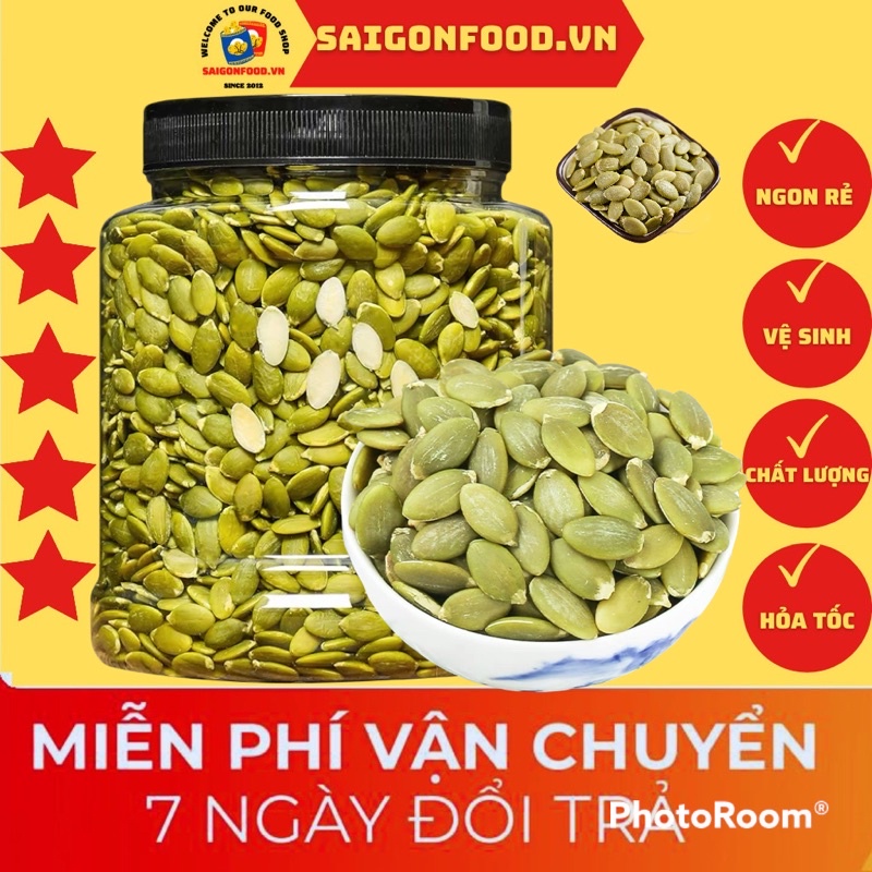 Hạt Bí Xanh Rang Muối - Nhân Hạt Bí Tách Vỏ Ấn Độ Loại 1 Hạt To Thơm Béo nhập khẩu chính ngạch | ăn vặt SaiGonFood