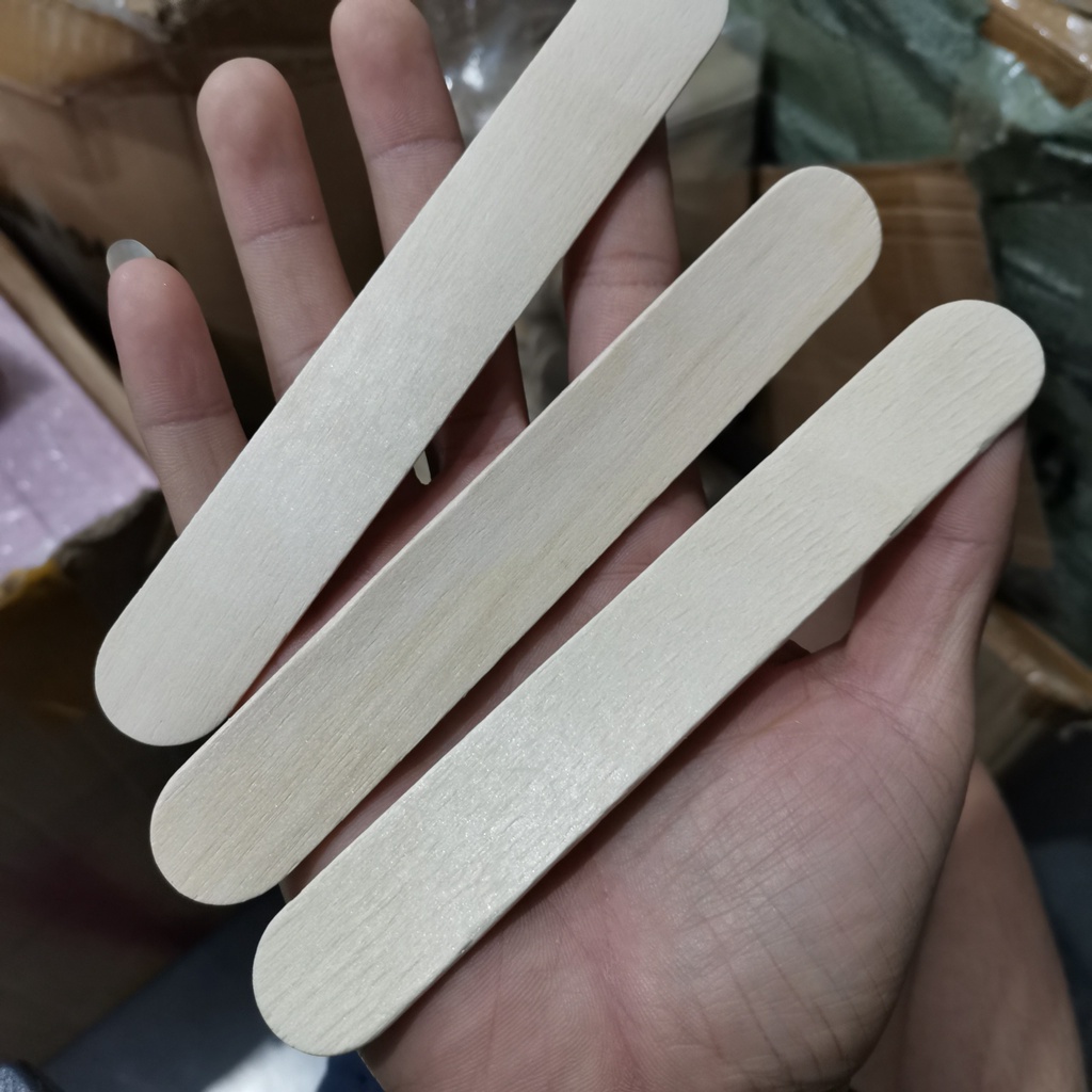 2 Que gỗ wax lông tiệt trùng ( Que Loại To )
