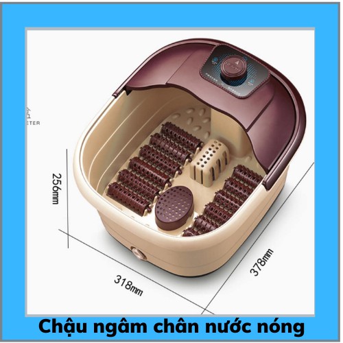 (Tặng thuốc) Chậu ngâm chân massage, bồn ngâm chân 500W nước nóng cao cấp có bảo hành tặng thuốc ngâm