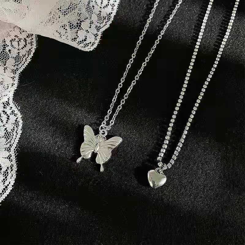 Dây Chuyền Bạc Nữ Hai Dây Cao Cấp Cho Nàng Thêm Phần Dễ Thương Giá Rẻ